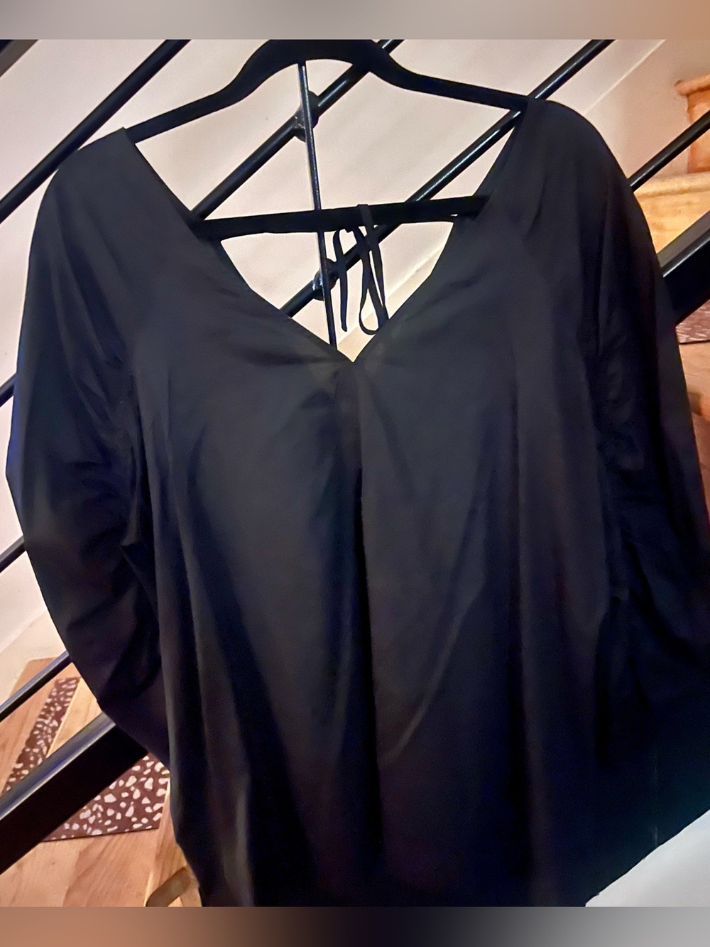 The Loft Black Blouse Sz XL